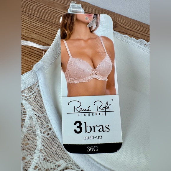 NWT Women’s White Lace Push Up Bra 36C Convertible Straps (ONLY ONE) - Picture 6 of 6